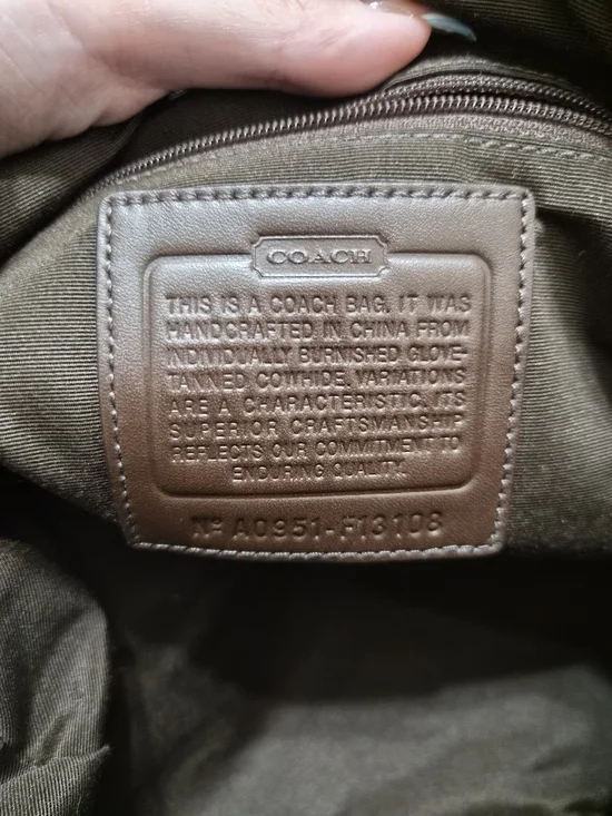 Coach Leather Hobo Shoulder Bag in Tan - Picture 2 of 5